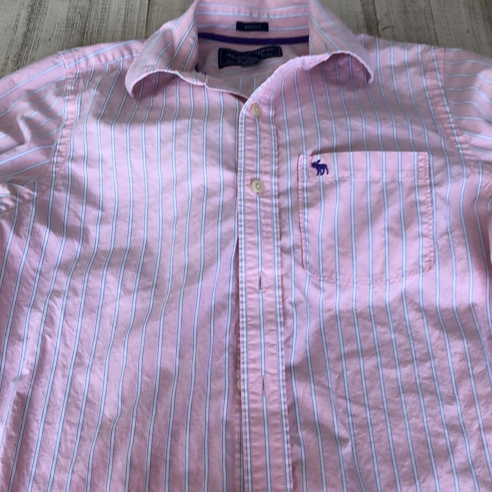 ABERCROMBIE & FITCH MENS DRESS SHIRT - Picture 8 of 9